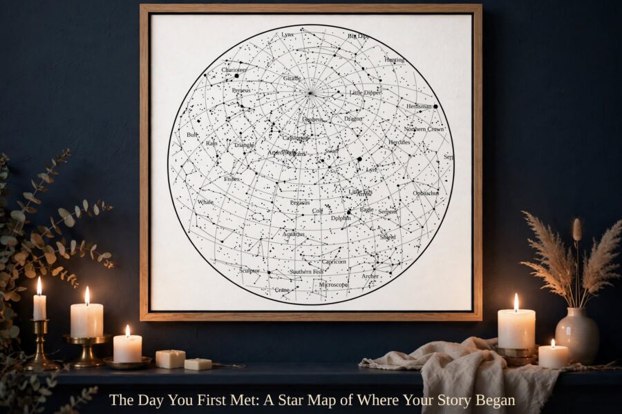 The Day You First Met: A Star Map of Where Your Story Began