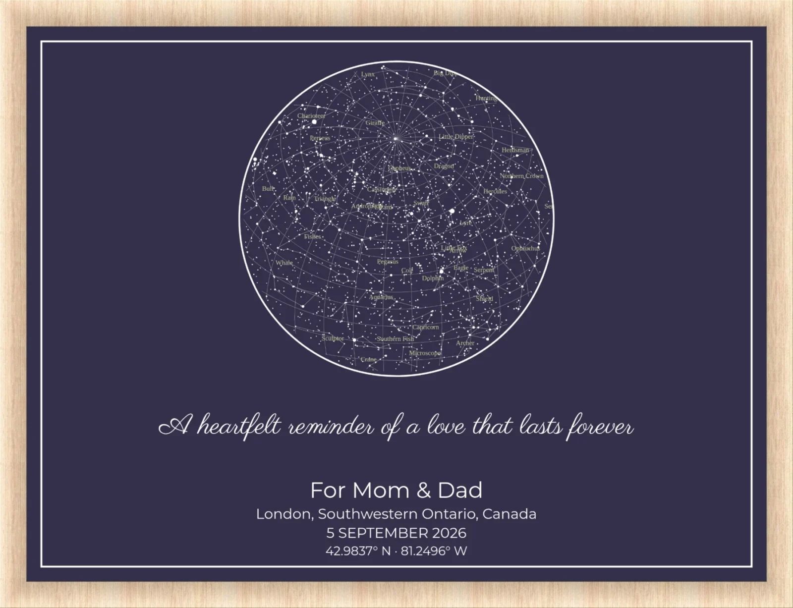 Personalized Star Map Anniversary Gift: A Meaningful Way to Celebrate Your Love