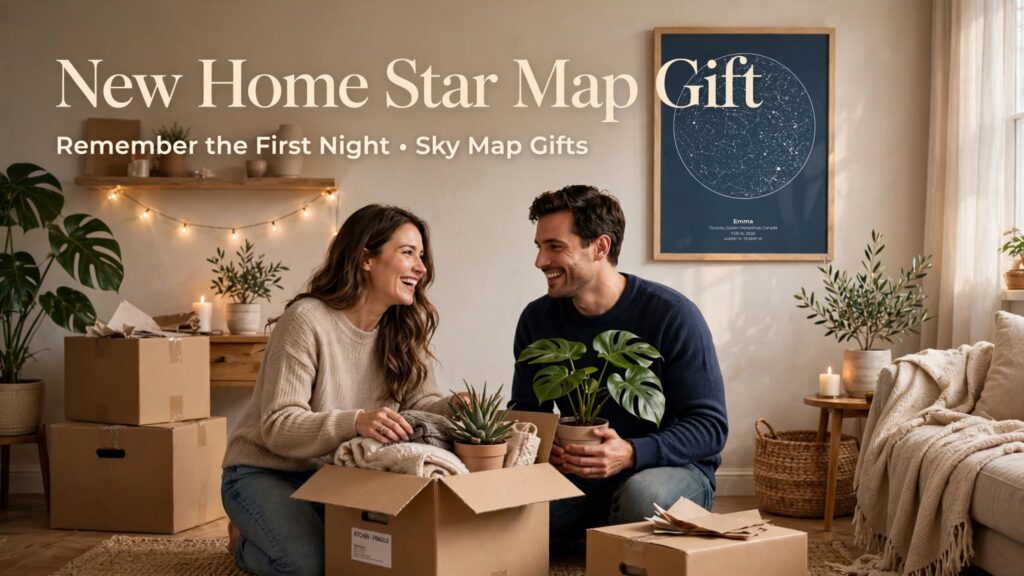 New Home Star Map Gift: Remember the First Night