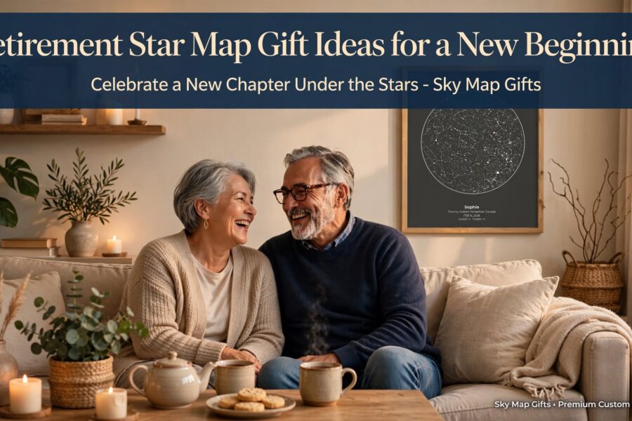 Retirement Star Map Gift Ideas for a New Beginning