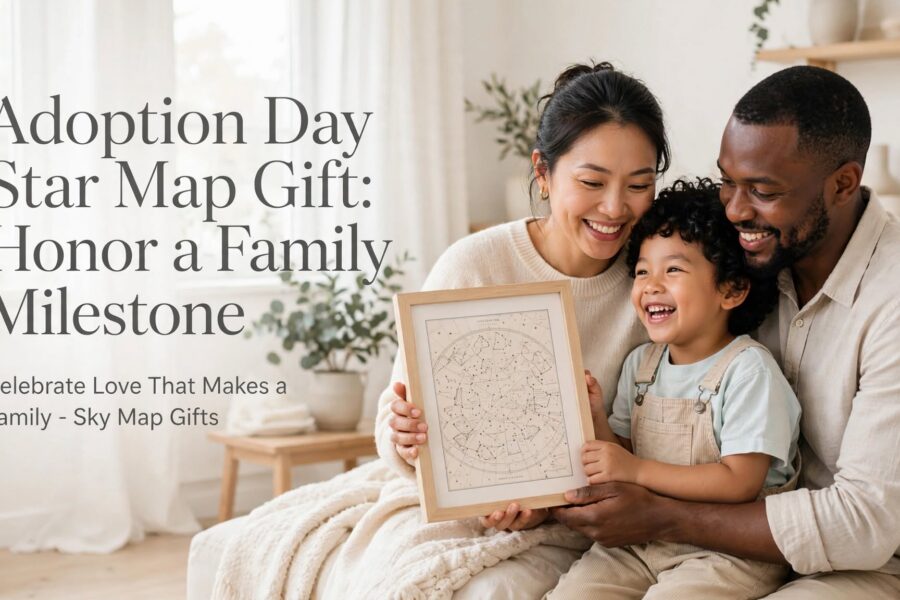 Adoption Day Star Map Gift: Honor a Family Milestone