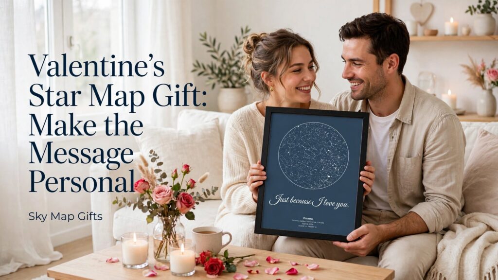 Valentine’s Star Map Gift: Make the Message Personal