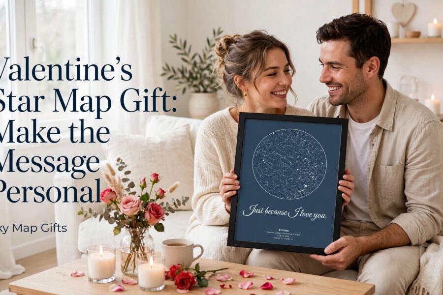 Valentine’s Star Map Gift: Make the Message Personal