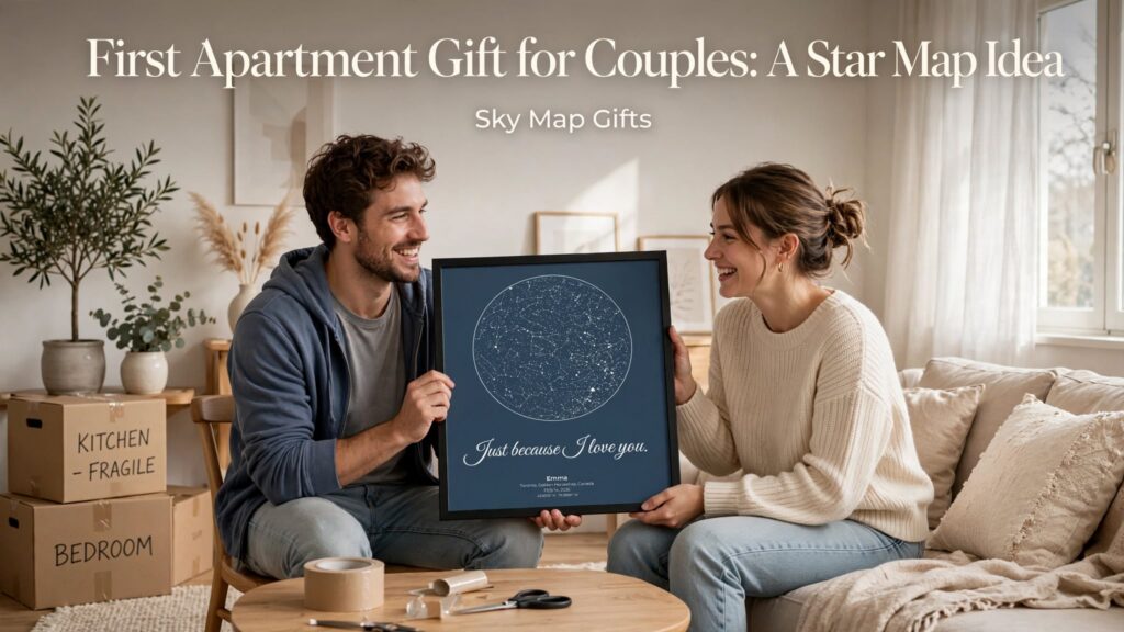 First Apartment Gift for Couples: A Star Map Idea