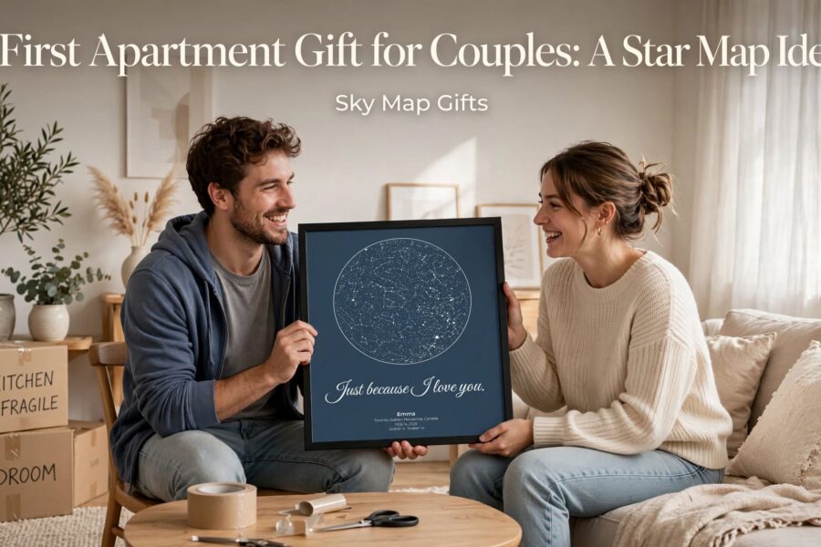 First Apartment Gift for Couples: A Star Map Idea