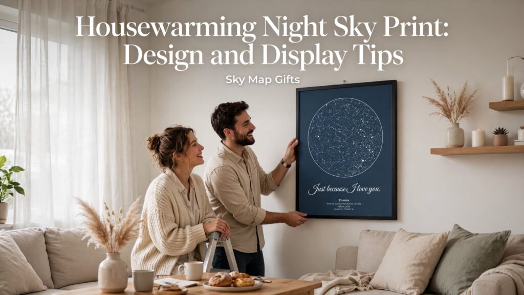 Housewarming Night Sky Print: Design and Display Tips