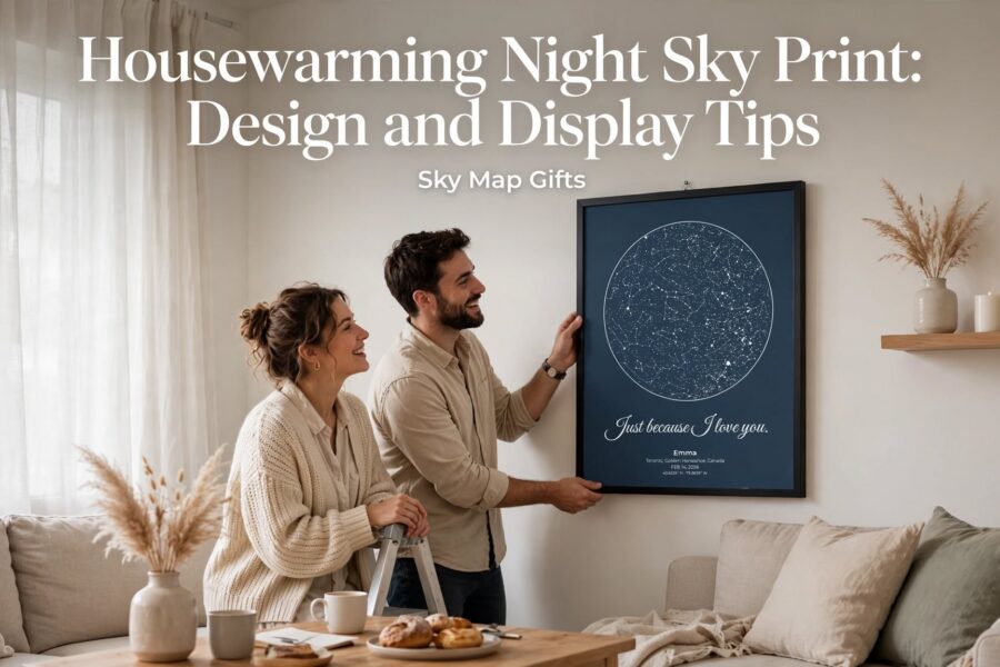 Housewarming Night Sky Print: Design and Display Tips