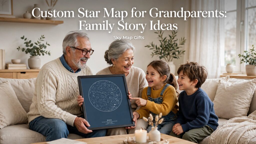 Custom Star Map for Grandparents: Family Story Ideas