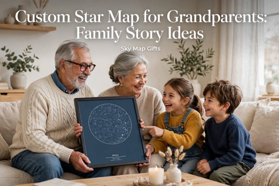 Custom Star Map for Grandparents: Family Story Ideas