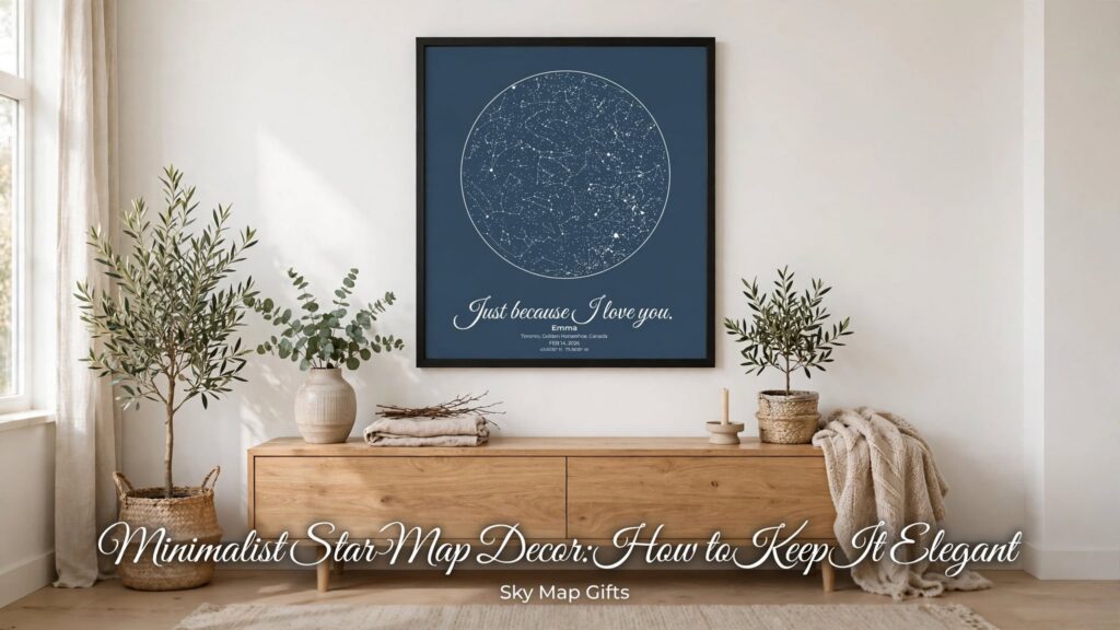 Minimalist Star Map Decor: How to Keep It Elegant