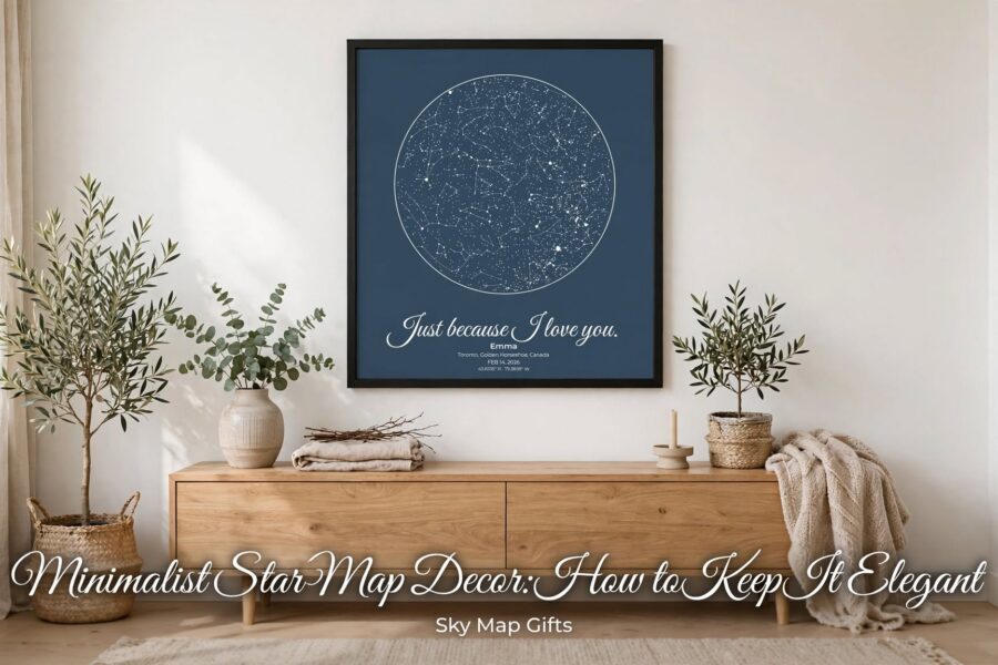 Minimalist Star Map Decor: How to Keep It Elegant