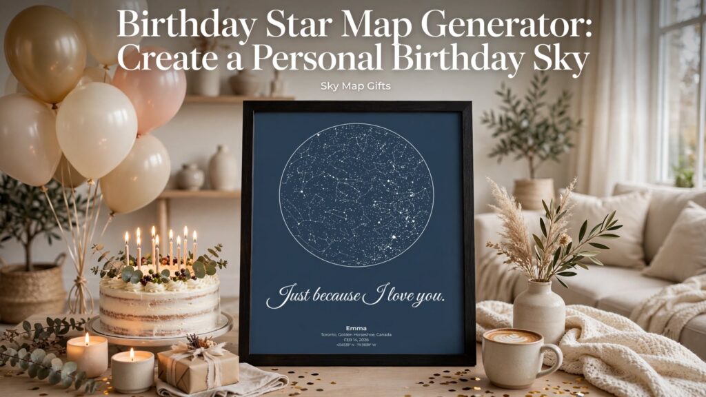 Birthday Star Map Generator: Create a Personal Birthday Sky
