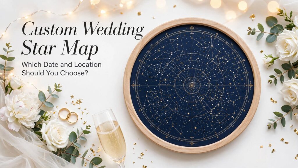 Custom Wedding Star Map: Which Date and Location Should You Choose?