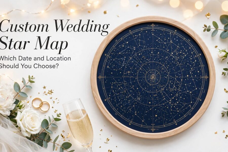 Custom Wedding Star Map: Which Date and Location Should You Choose?