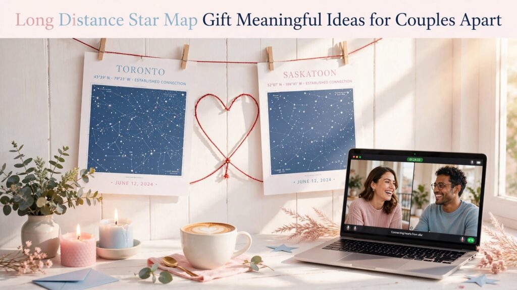 Long Distance Star Map Gift: Meaningful Ideas for Couples Apart