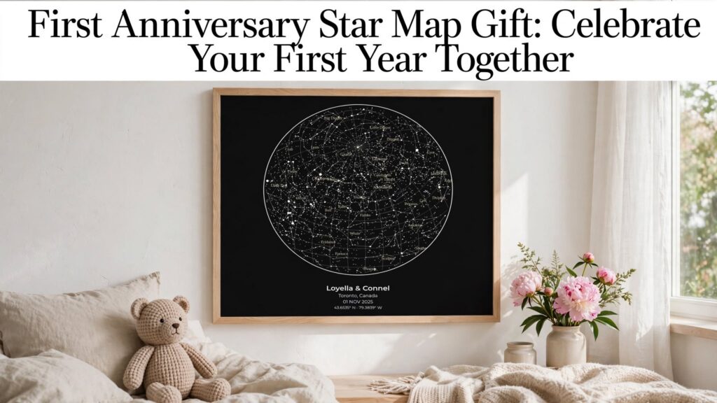 First Anniversary Star Map Gift