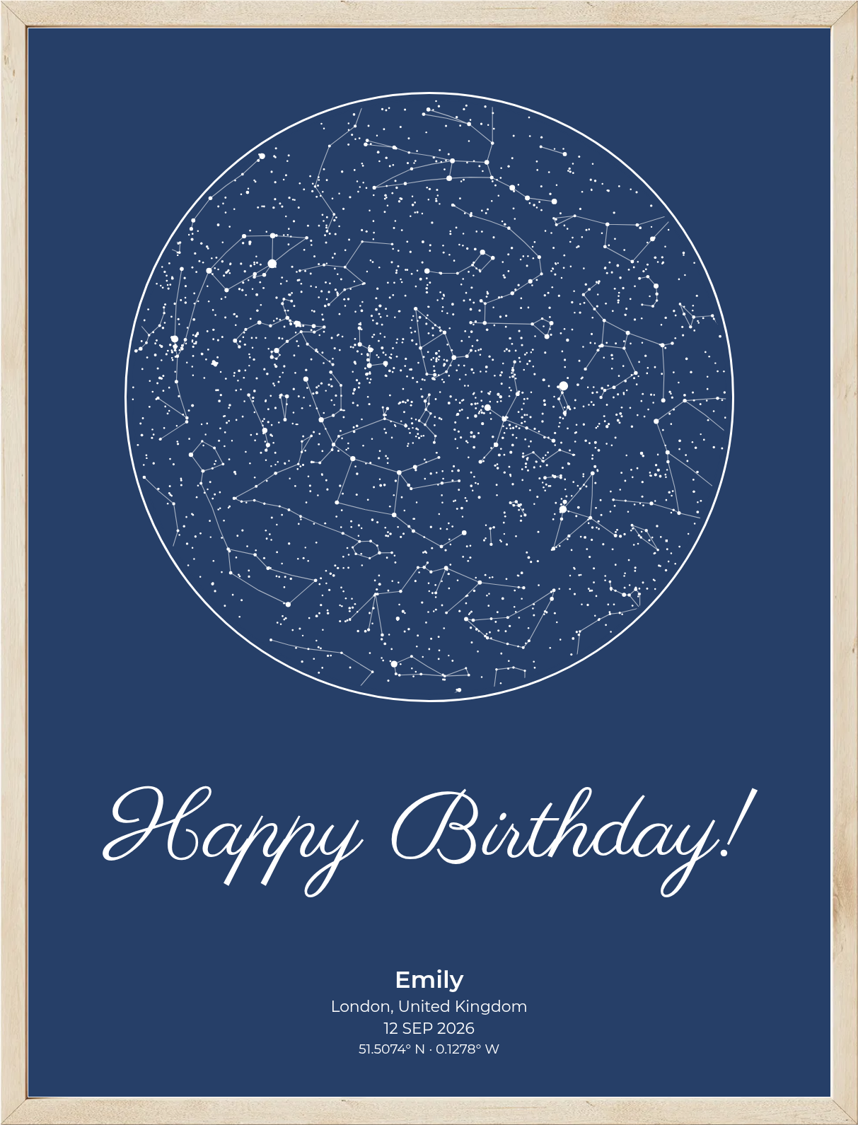 Personalized Anniversary Star Map
